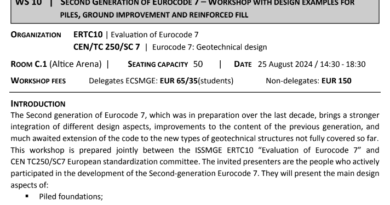 A XVIII-a Conferință Europeană de Mecanica Pământurilor si Inginerie Geotehnică – ECSMGE24