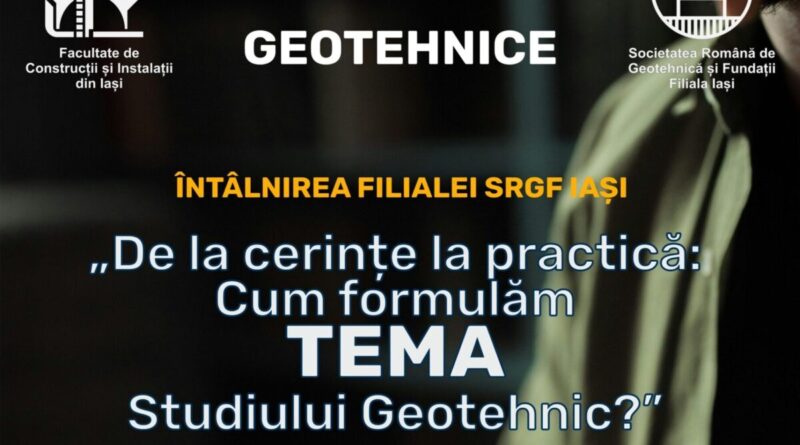Sesiune de discuții și întrebări SRGF – Filiala Iași | 20.11.2025, ora 18:00 (FCI Iași)