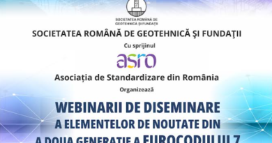 WEBINARII DE DISEMINAREA ELEMENTELOR DE NOUTATE DIN A DOUA GENERAȚIE A EUROCODULUI 7